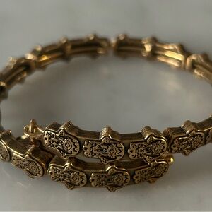 Alex and Ani Gold Bracelet with Fatima hand Design
